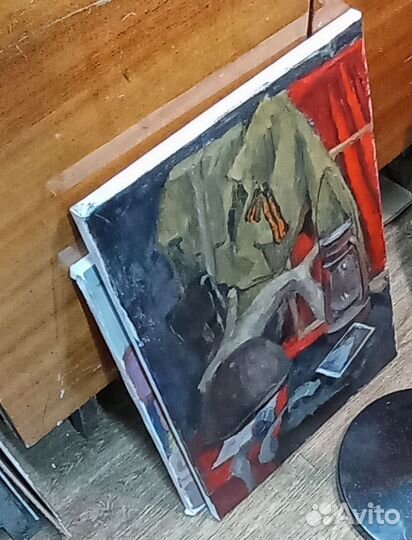 Военный натюрморт картина маслом на холсте