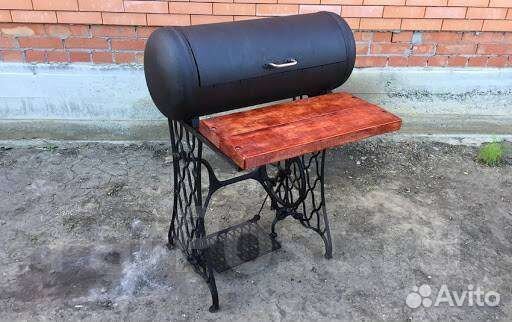 Мангал с печью под казан