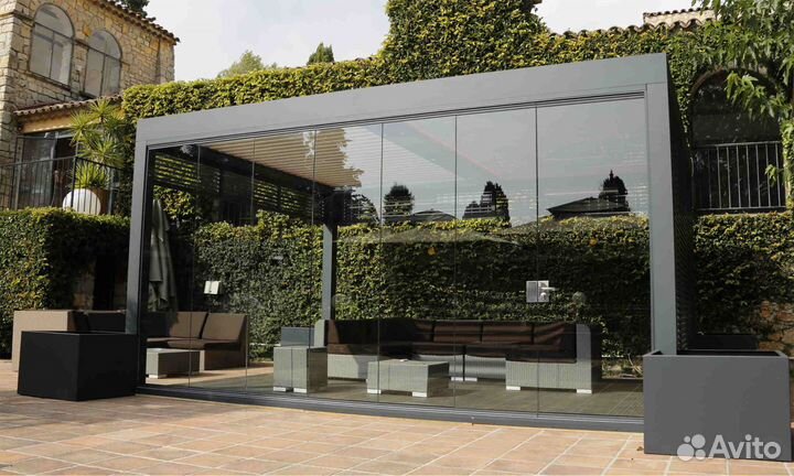 Безрамное остекление