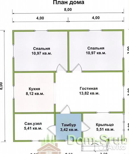 Яхрома. Дома каркасный дк-30 (8х8). Строим в Срок