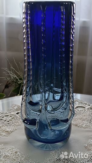 Вазы из цветного стекла СССР