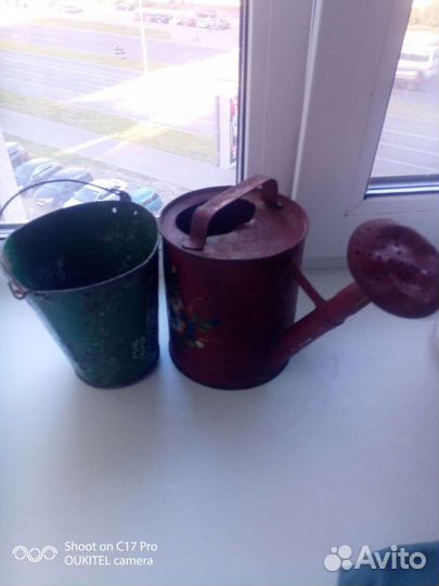 Лейка и ведро