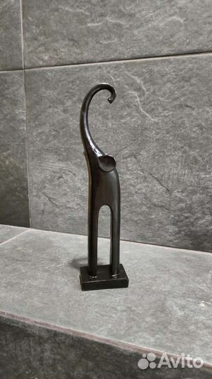 Статуэтка Стильный Черный слон с длинными ногами