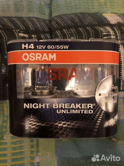 Галогеновые лампы h4 osram