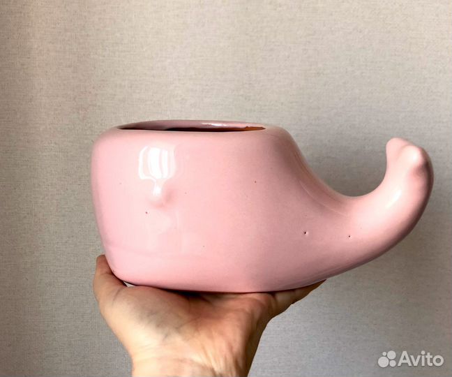 Керамическое кашпо «Кит»