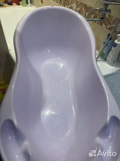 Ванночка +горка+подставка для купания Tega baby