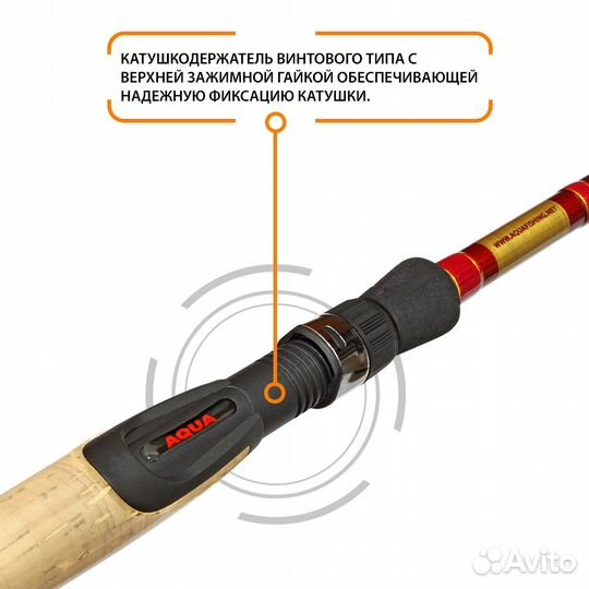 Спиннинг aqua RED fish PRO spin 2,10 m 3-18 g