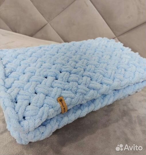 Плед детский вязаный ручная работа