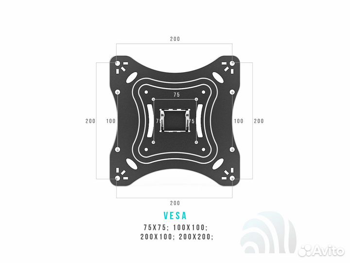 Кронштейн для телевизора на стену поворотный
