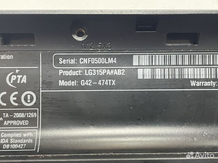 Hp G42 в разбор