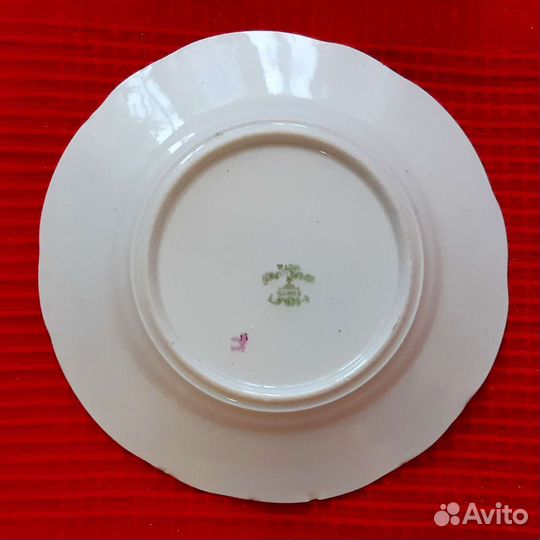 Агитационный фарфор СССР Дети слушают радио