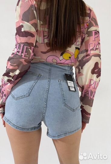 Шорты в стразах
