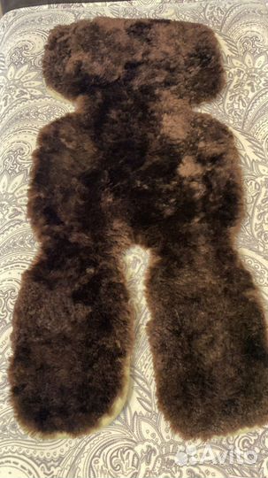 Меховая накидка для детского кресла и санок