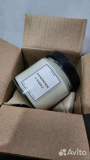 Свеча ароматическая с деревянным фитилем