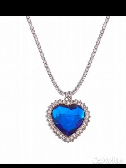 Vetements Crystal Heart Necklace подвеска с колье