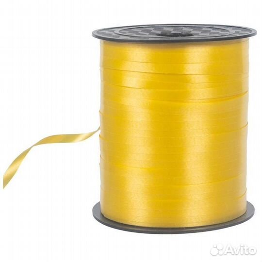 Лента 5ммХ230м желтая Китай