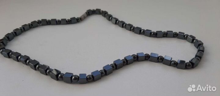 Бусы из гематита