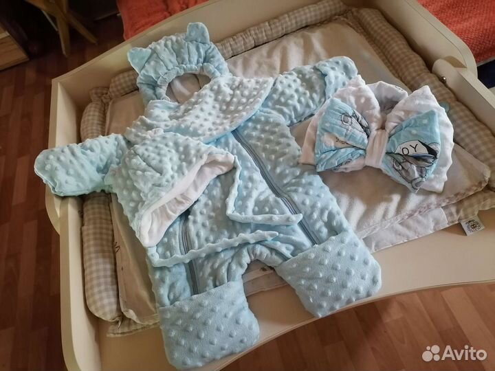 Конверт на выписку для мальчика осень-зима