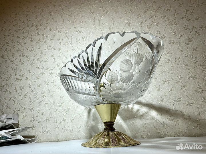 Ваза для фруктов бронза