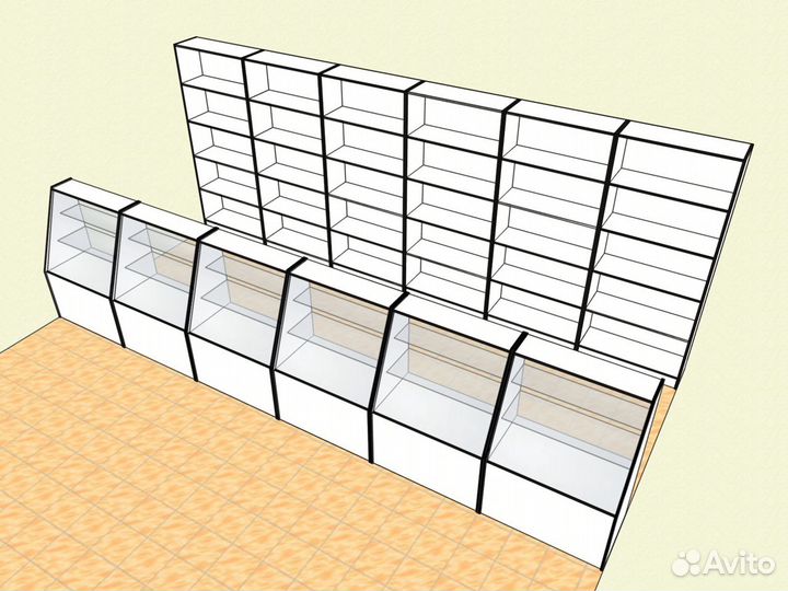 Стеллажи торговые