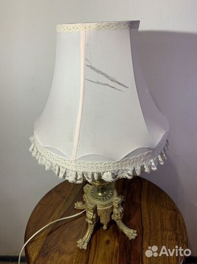 Дворцовая Бронзовая Настольная Лампа Бронза