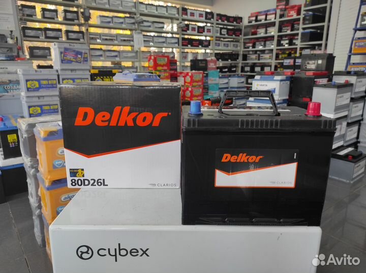 Аккумулятор 75Ач Delkor 600А 80D26L азия обратный