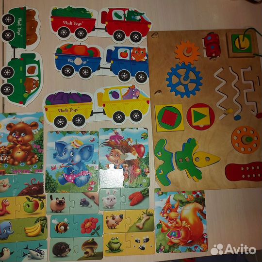 Бизиборд и пазлы