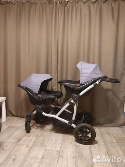 Коляска для двойни 3 в 1