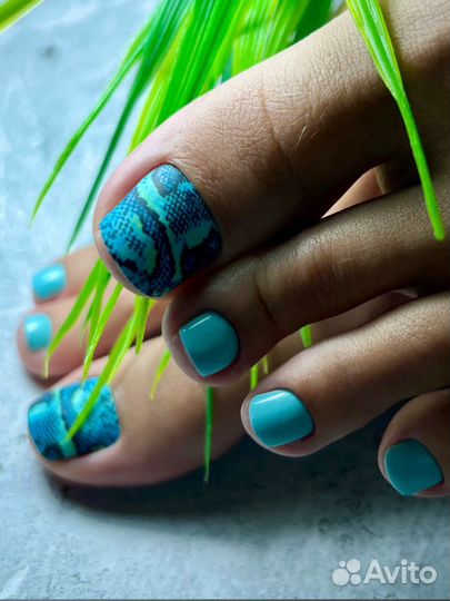 Маникюр, Пленочный педикюр, Смарт педикюр, педикюр