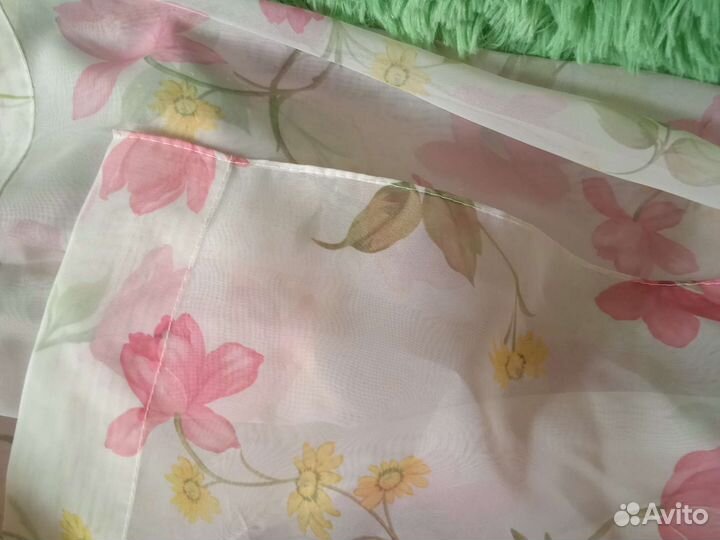 Тюль с ламбрикеном новая на кухню