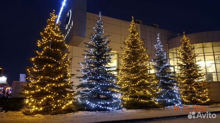 Продажа уличных гирлянд, нарядим елку, дерево, дом