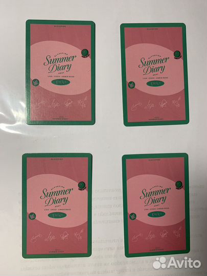 Неофициальные карты blackpink