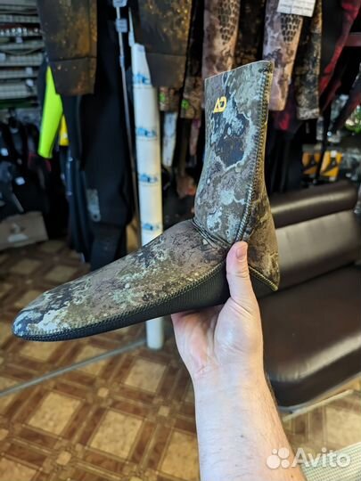 Неопреновые носки 7мм для подводной охоты