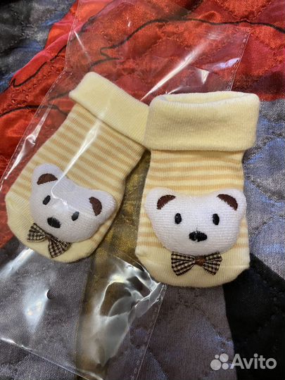 Детские носки противоскользящие новые