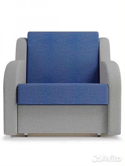 Кресло-кровать раскладное Beneli ремикс, Серо-сини