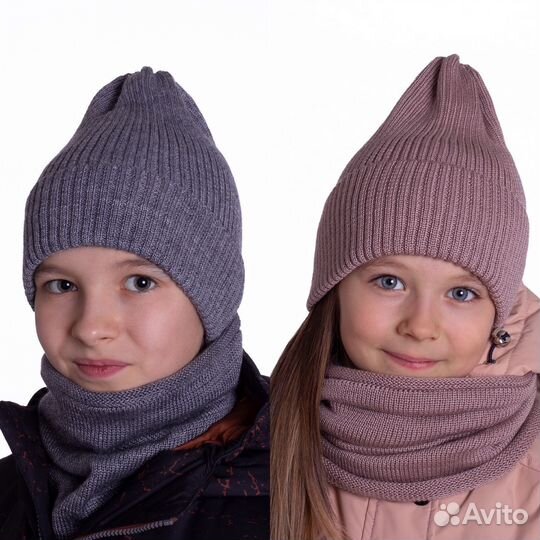 Комплект шапка+снуд 