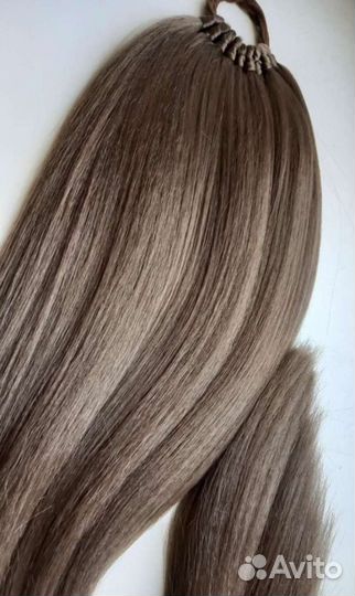 Хвост на резинке, афрокудри на резинке