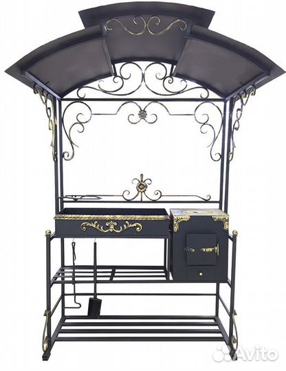 Мангал кованый “Очаг с крышей”