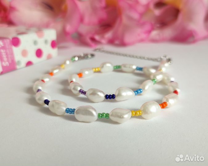 Колье - чокер из жемчуга