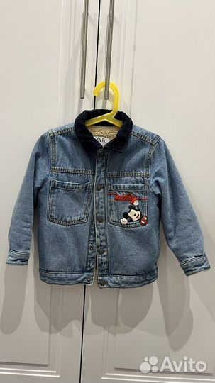 Джинсовая куртка zara для мальчика 110