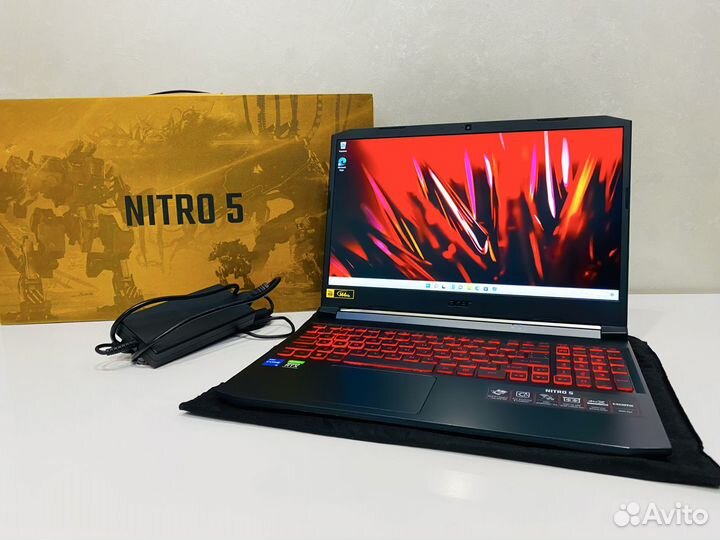 Игровой ноутбук Acer Nitro 5 RTX 3050 i5 16Gb DDR4