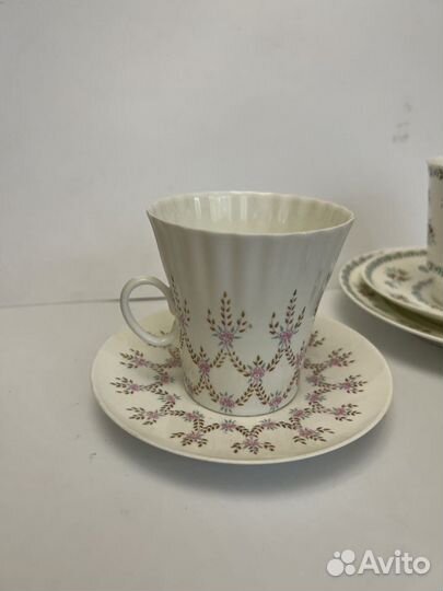 Чайная пара лфз кобальт серебро