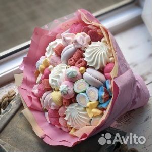 Съедобные букеты из сладостей