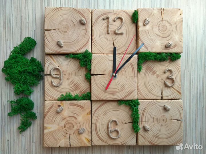 Часы настенные ручной работы