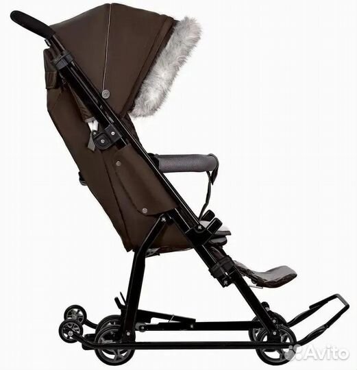 Санки-коляска Nika коричневый