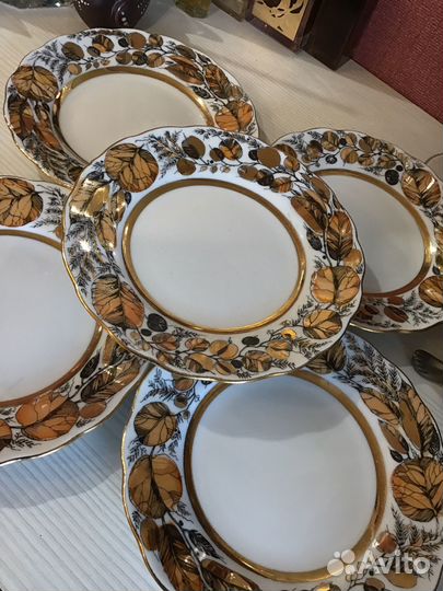 Тарелки десертные Лфз золотая осень