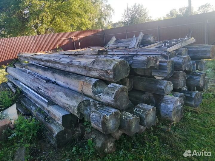 Сруб дома из бревна бу