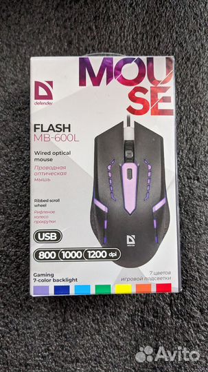 Игровая мышь Defender Optical Mouse Flash MB-600L