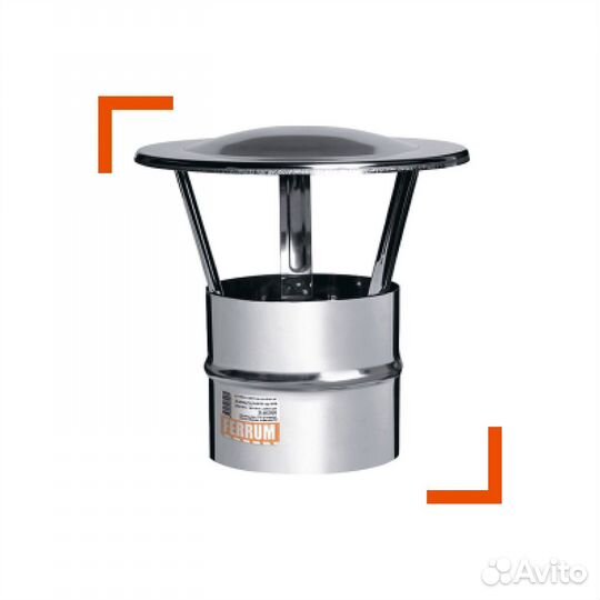 Зонт одностенного дымохода/вентиляции