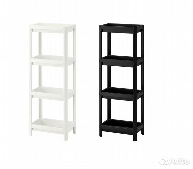 Вескен икеа стеллаж белый черный
